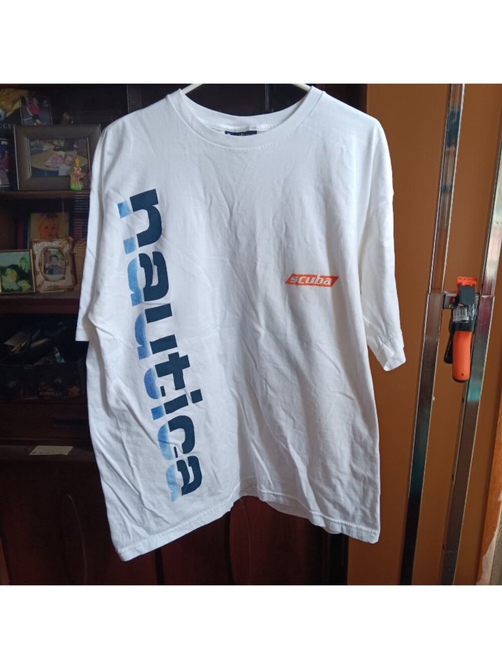Vintage T-shirt Large 1990's Nautica Scuba 100% Cotton Underwater Exploration